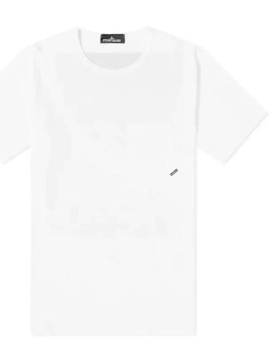 Shadow Project Pocket Short Sleeve T-Shirt White - STONE ISLAND - BALAAN 2