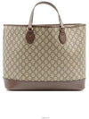 GG Supreme Canvas Brown Leather Medium Shopper 2WAY 778958 - GUCCI - BALAAN 4