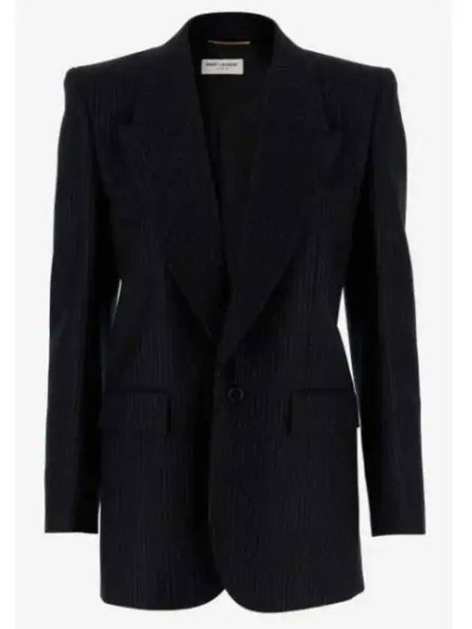 striped wool jacket - SAINT LAURENT - BALAAN 1