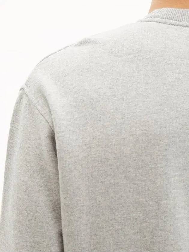 Men's Small Heart Logo Sweatshirt Grey - AMI - BALAAN 4