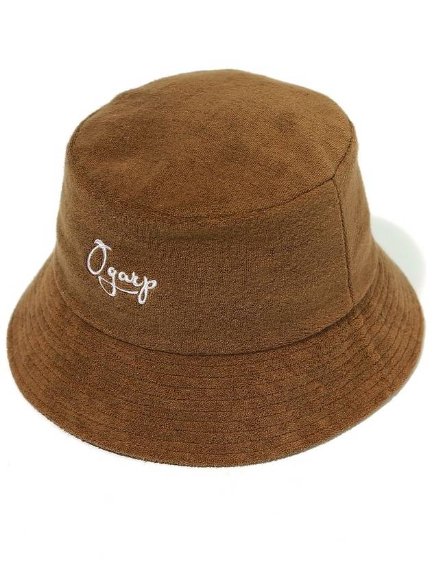 JACQUARD PATTERN WARM BUCKET HAT BROWN - OGARP - BALAAN 3