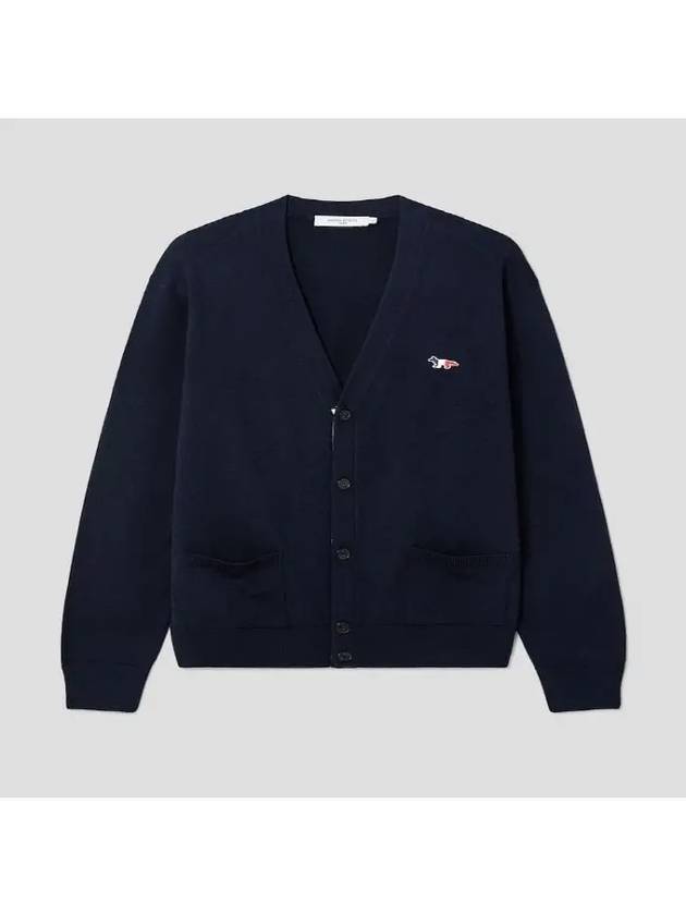 Tricolor Fox Patch Classic Cardigan Navy - MAISON KITSUNE - BALAAN 2