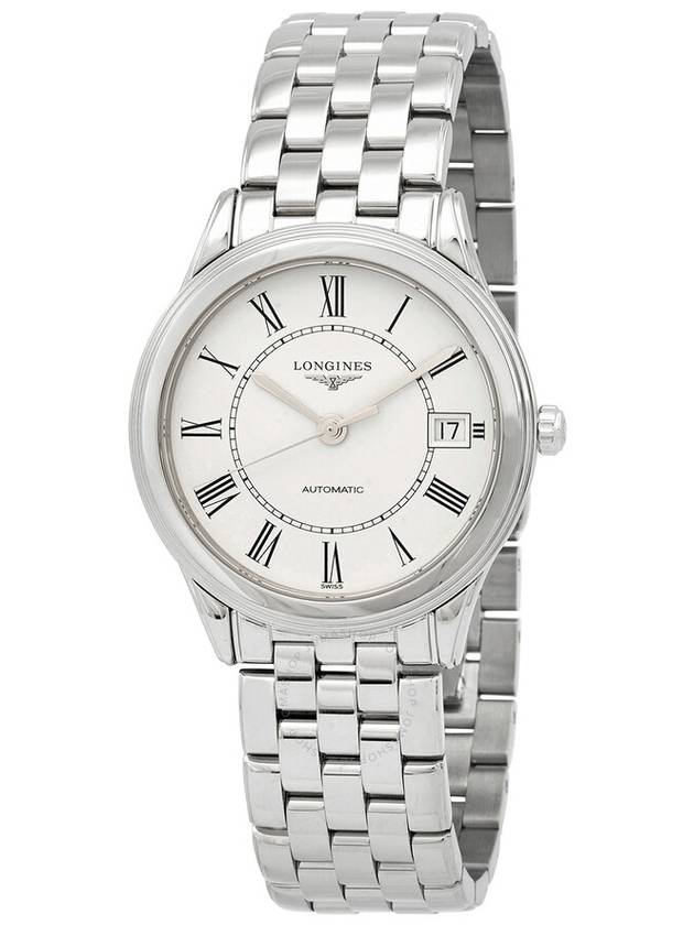 Longines Flagship Automatic Matte White Dial Unisex Watch L4.774.4.21.6 - LONGINES - BALAAN 1