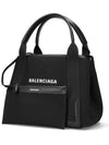 Logo Small Canvas Tote Bag Black - BALENCIAGA - BALAAN 5