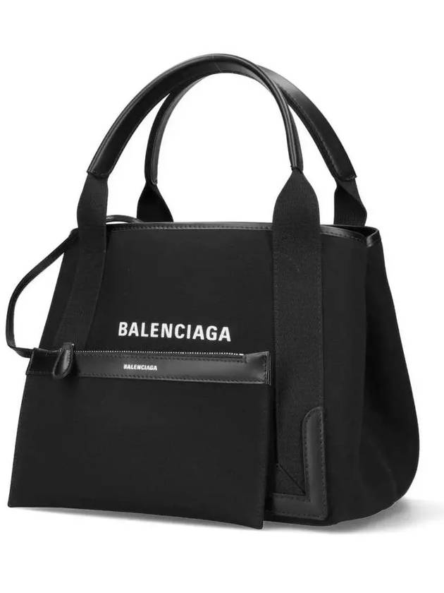 Logo Small Canvas Tote Bag Black - BALENCIAGA - BALAAN 5