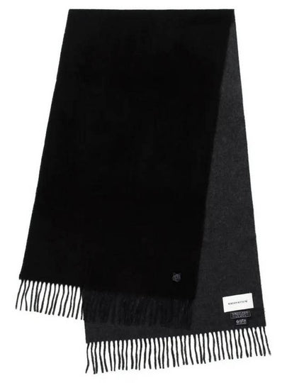 Bold Fox Head Patch Muffler Black Charcoal - MAISON KITSUNE - BALAAN 2