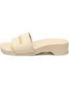 Balenciaga 707094 Sand Beige Rubber Pool Clog Slides Women s Sandals 38 - BALENCIAGA - BALAAN 4