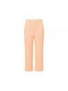 Pleated Straight Pants Orange - ISSEY MIYAKE - BALAAN 2