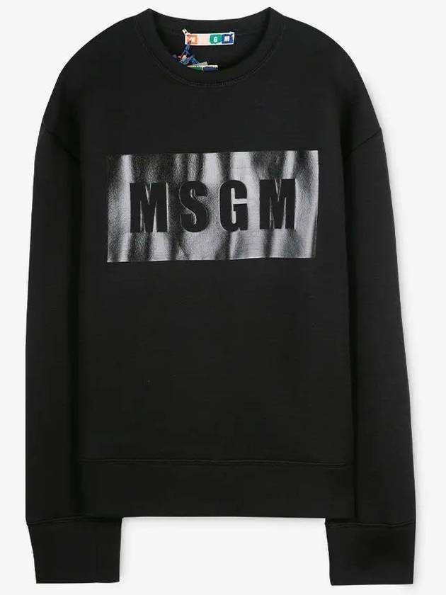 Box Logo Sweatshirt Black - MSGM - BALAAN 3