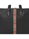 signature striped leather briefcase black - PAUL SMITH - BALAAN 9