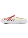 Classic Slip On Mule Checkerboard Racing Red White VN0004KTTLF1 - VANS - BALAAN 2