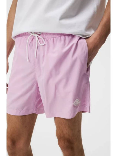 Banks Solid Swim Trunk Shorts Pink - J.LINDEBERG - BALAAN 2