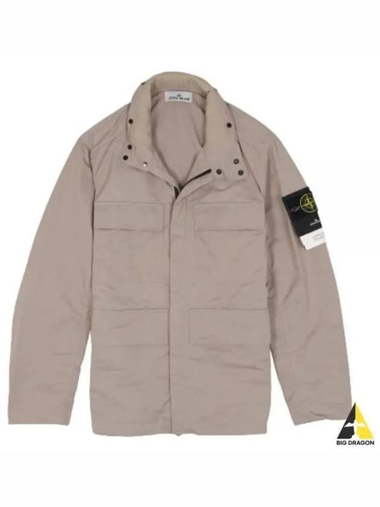 Hyper Dense Nylon Raso Field Jacket Dove Grey - STONE ISLAND - BALAAN 2