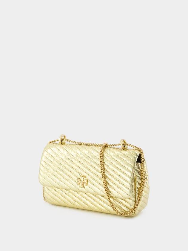 Kira Moto Mini Flap Shoulder Bag - Tory Burch - Leather - Gold - TORY BURCH - BALAAN 2