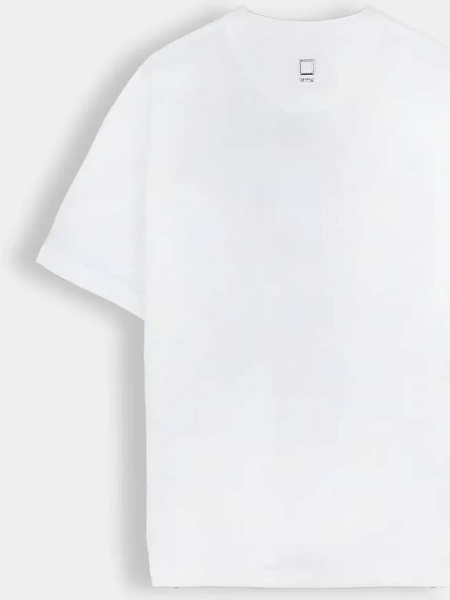 Logo Print Cotton Short Sleeve T-Shirt White - WOOYOUNGMI - BALAAN 3