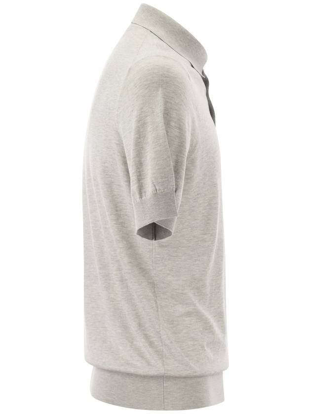 Long Sleeve T-Shirt MSE804805 C1395 LIGHT GRAY - BRUNELLO CUCINELLI - BALAAN 4