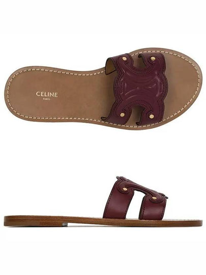 Triomphe Mule Calfskin Light Burgundy - CELINE - BALAAN 2