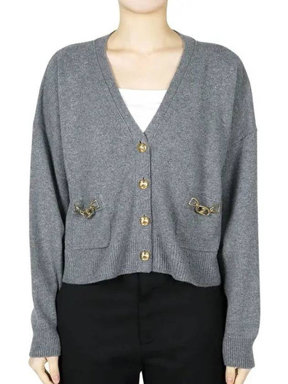 Cardigan Gourmettes Heritage Cashmere Grey - CELINE - BALAAN 2