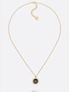 Petit CD Baroque Necklace Black Gold - DIOR - BALAAN 4