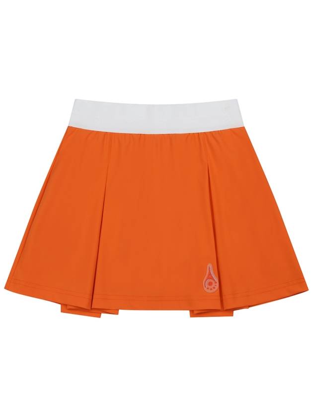 Main Symbol Pleated Skirt Orange - ROND&DEMARRER - BALAAN 2