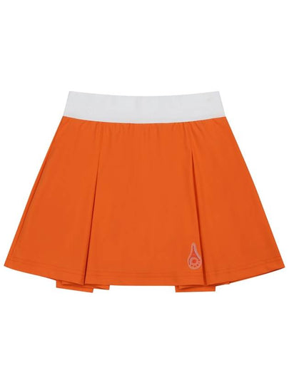 Main Symbol Pleated Skirt Orange - ROND&DEMARRER - BALAAN 2