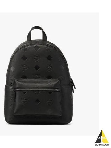 Maxi Monogram Leather Stark Backpack MMKDAVE02BK - MCM - BALAAN 1