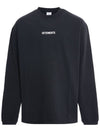 Mini Logo Label Long Sleeve T-Shirt Black - VETEMENTS - BALAAN 1