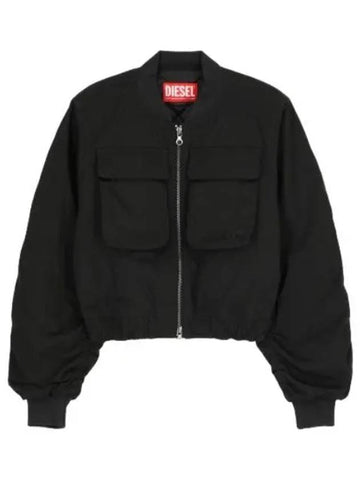 Bomber Jacket Black Jumper - DIESEL - BALAAN 1