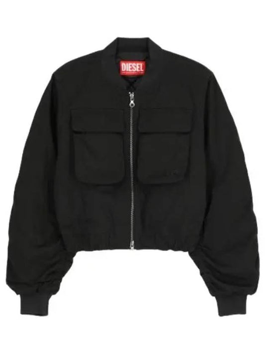 Bomber Jacket Black Jumper - DIESEL - BALAAN 1