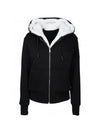 Classic Bunny 3 White Lining Zip Up Hoodie Black - MOOSE KNUCKLES - BALAAN 1