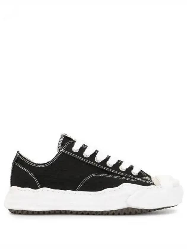 IDomestic shippingI A08FW735 BLACK Blakey canvas low top sneakers kr 204687 - MIHARA YASUHIRO - BALAAN 1