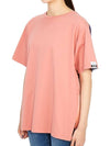 Aira Crew Neck Cotton Short Sleeve T-Shirt Peach - GOLDEN GOOSE - BALAAN 6