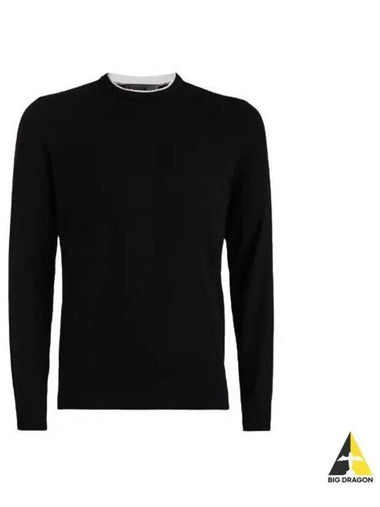 GFORE MERINO WOOL BLEND CREWNECK SWEATER GMS000002 ONYX Men s - G/FORE - BALAAN 1