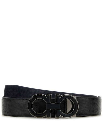 Salvatore Leather Belt 67A254 0770682012 Black - SALVATORE FERRAGAMO - BALAAN 2