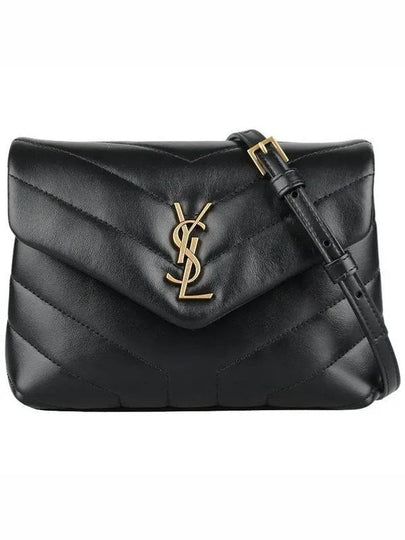 Loulou Toy Matelasse Shoulder Bag Black - SAINT LAURENT - BALAAN 2