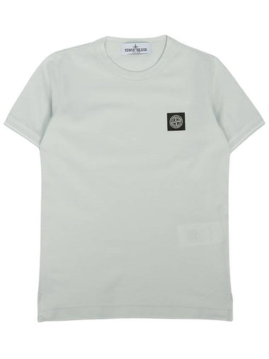 Kids Logo Patch Short Sleeve T-Shirt Grey - STONE ISLAND - BALAAN 1