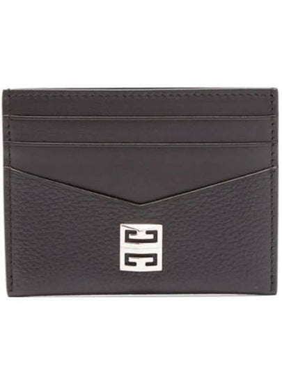 Grain Leather Card Wallet Black - GIVENCHY - BALAAN 2