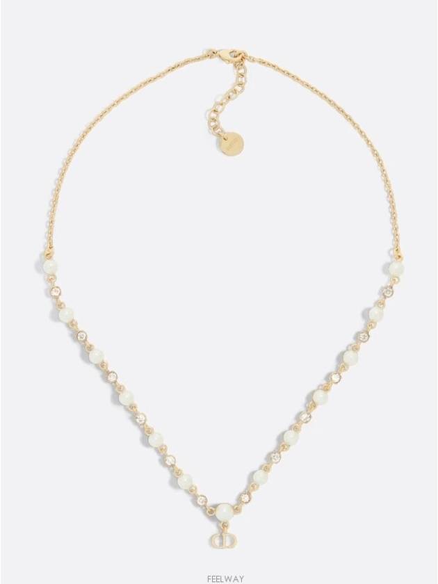 Petit CD Treasure Resin Pearl Necklace Gold - DIOR - BALAAN 2