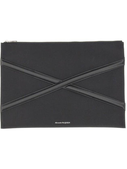 Harness Nylon Clutch Bag Black - ALEXANDER MCQUEEN - BALAAN 2