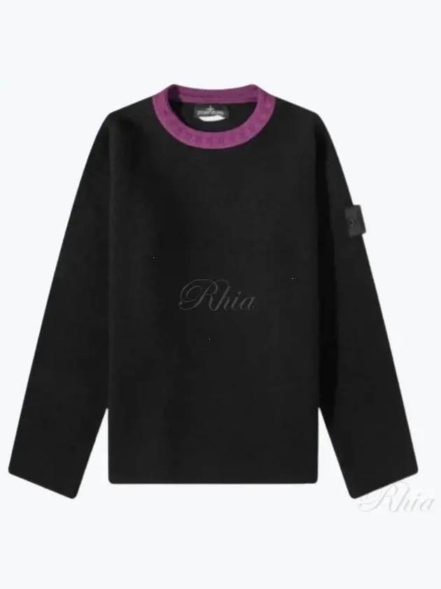 Shadow Project Crewneck Knit Top Black - STONE ISLAND - BALAAN 2