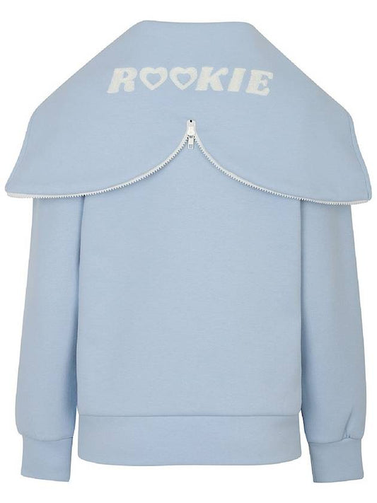 ROOKIE SAILOR COLLAR HOODED HALF-ZIP SWEATSHIRTSky Blue - PLAYBOO - BALAAN 2