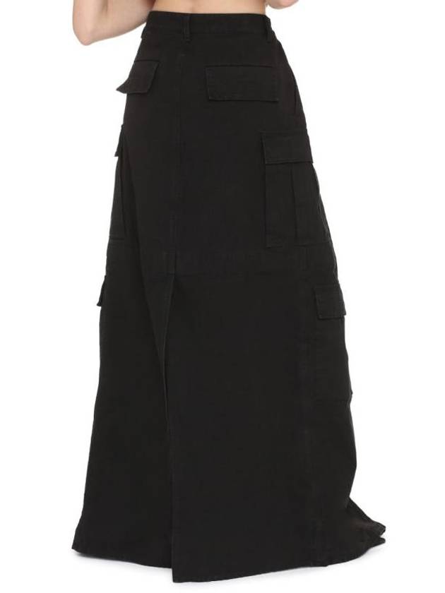 Apron Cargo Pants A Line Skirt Black Black - BALENCIAGA - BALAAN 5