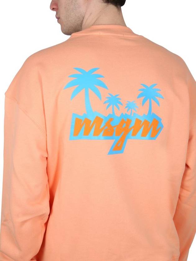 23 ss Crew Neck Sweatshirt WITH Logo 3440MM19223700010 B0040207360 - MSGM - BALAAN 5