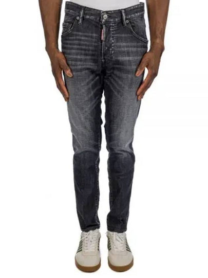 Skater Denim Straight Jeans Black - DSQUARED2 - BALAAN 2