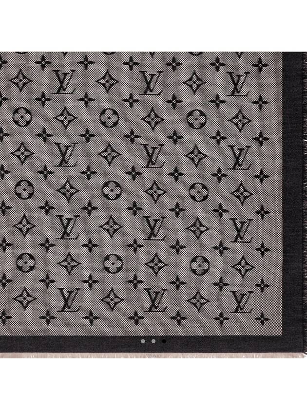 Neo Natte Monogram Scarf Black - LOUIS VUITTON - BALAAN 4