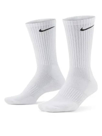 Everyday Cushioned Training Crew Socks 3 Pack White - NIKE - BALAAN 2