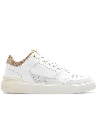 B Court Leather Mid-top Sneakers White Beige - BALMAIN - BALAAN 2