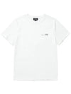 Men's Item Logo Cotton Short Sleeve T-Shirt White - A.P.C. - BALAAN 3