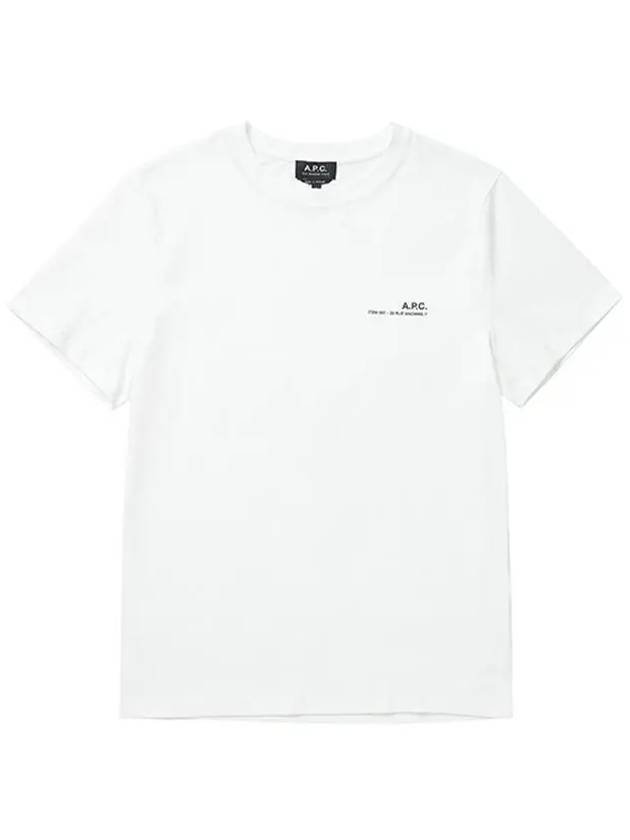 Men's Item Logo Cotton Short Sleeve T-Shirt White - A.P.C. - BALAAN 3