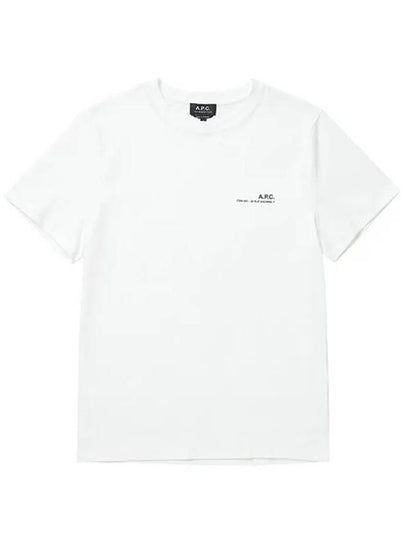 Men's Item Logo Cotton Short Sleeve T-Shirt White - A.P.C. - BALAAN 2